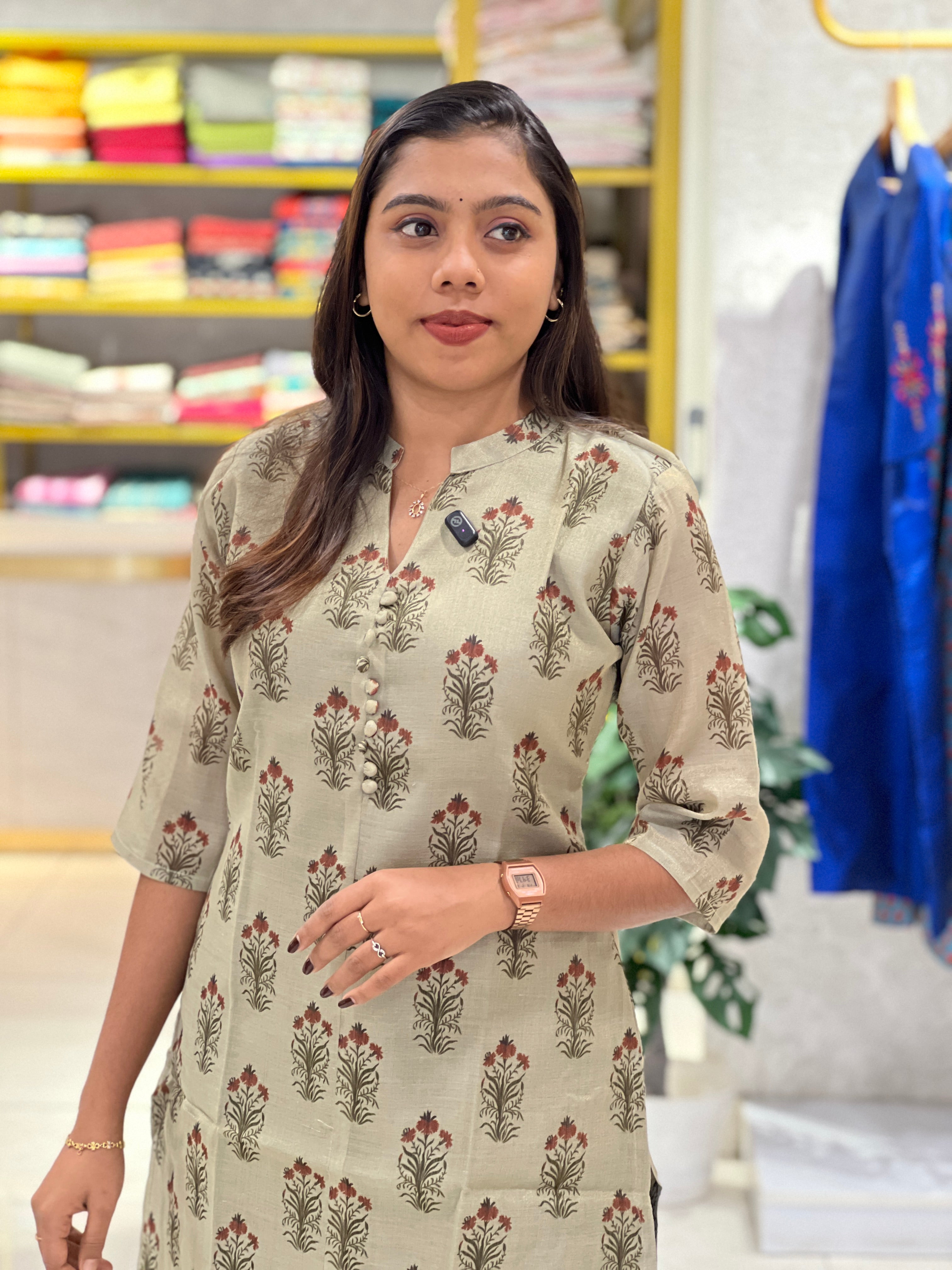 Block Printed Cotton Kurta | RMLA313
