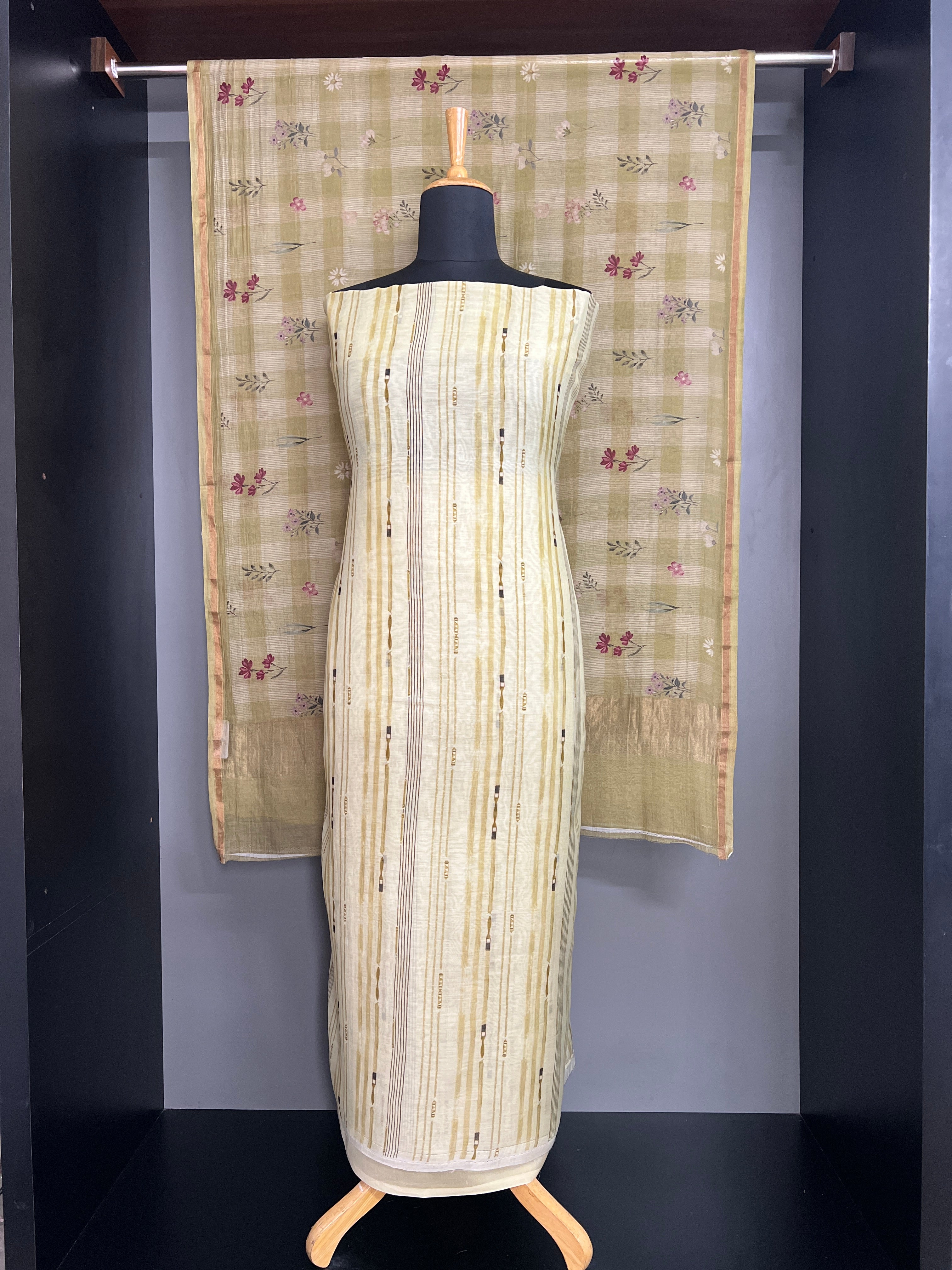 Digital Printed Mul Chanderi Salwar Set | YNG1452