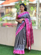 Kesiya Weaving Bhagalpuri Linen Saree | US212