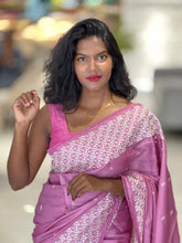 Machine Embroidered Semi Tussar Saree | SUN589