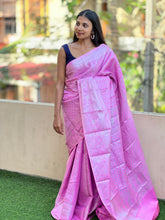 Silver Zari Weaving Semi Silk Saree | KF150