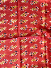 Ajrak Inspired Floral Print Detailed Tussar Saree | MNH502