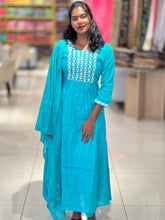 Machine Embroidered Cotton Kurta Set | FW330