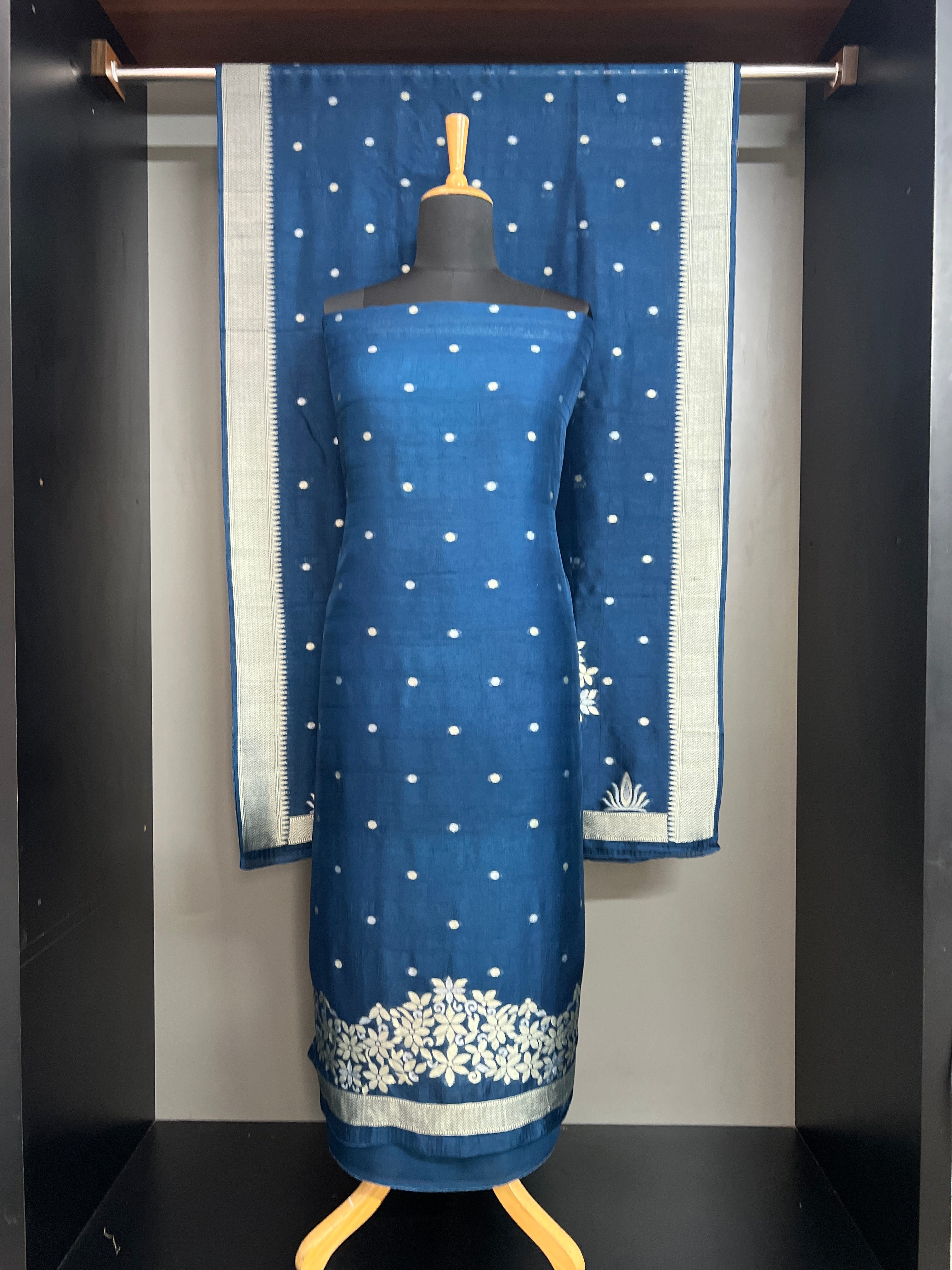 Lehar Pattern Raw Silk Salwar Set | YNG1403