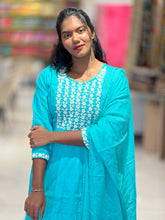 Machine Embroidered Cotton Kurta Set | FW330