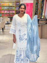 Floral Hand Painted Cotton Kurta Set | FW334