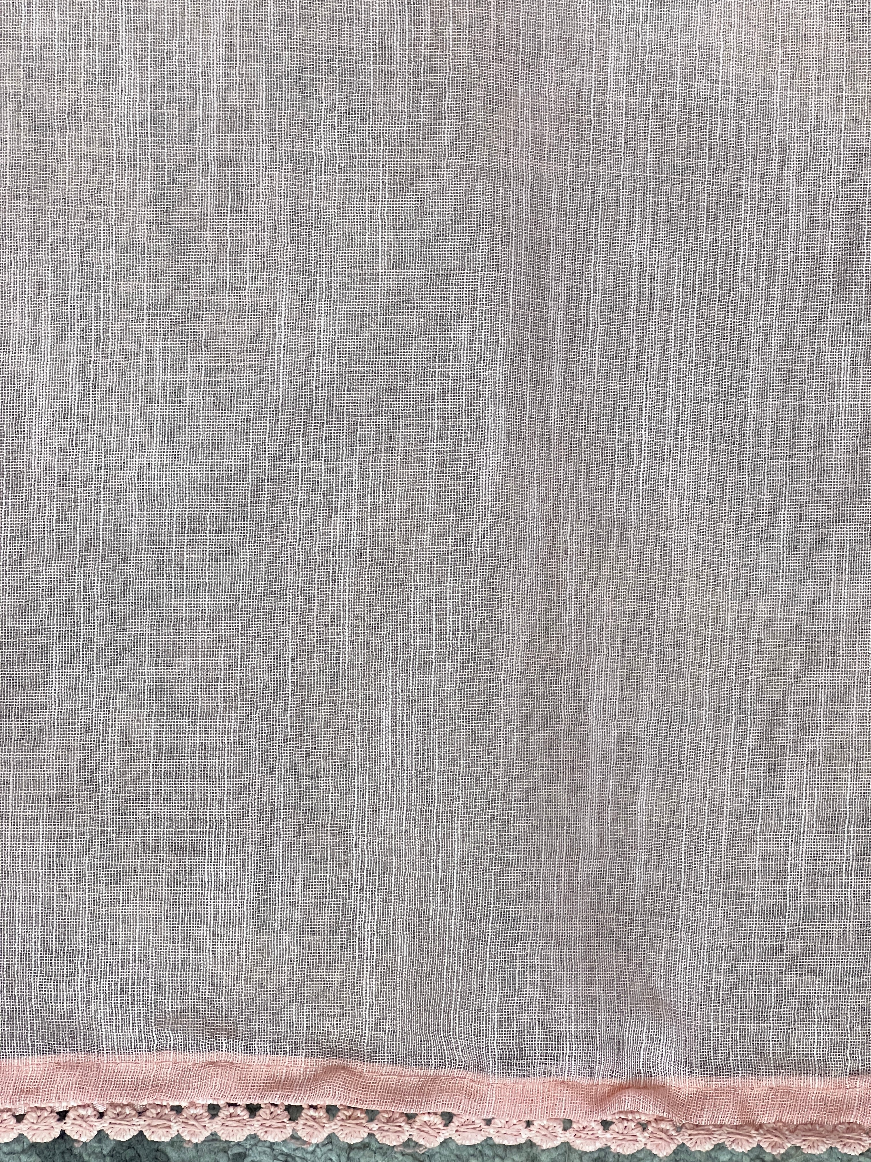 Embroidery Detailed Linen Cotton Saree | BLD2014