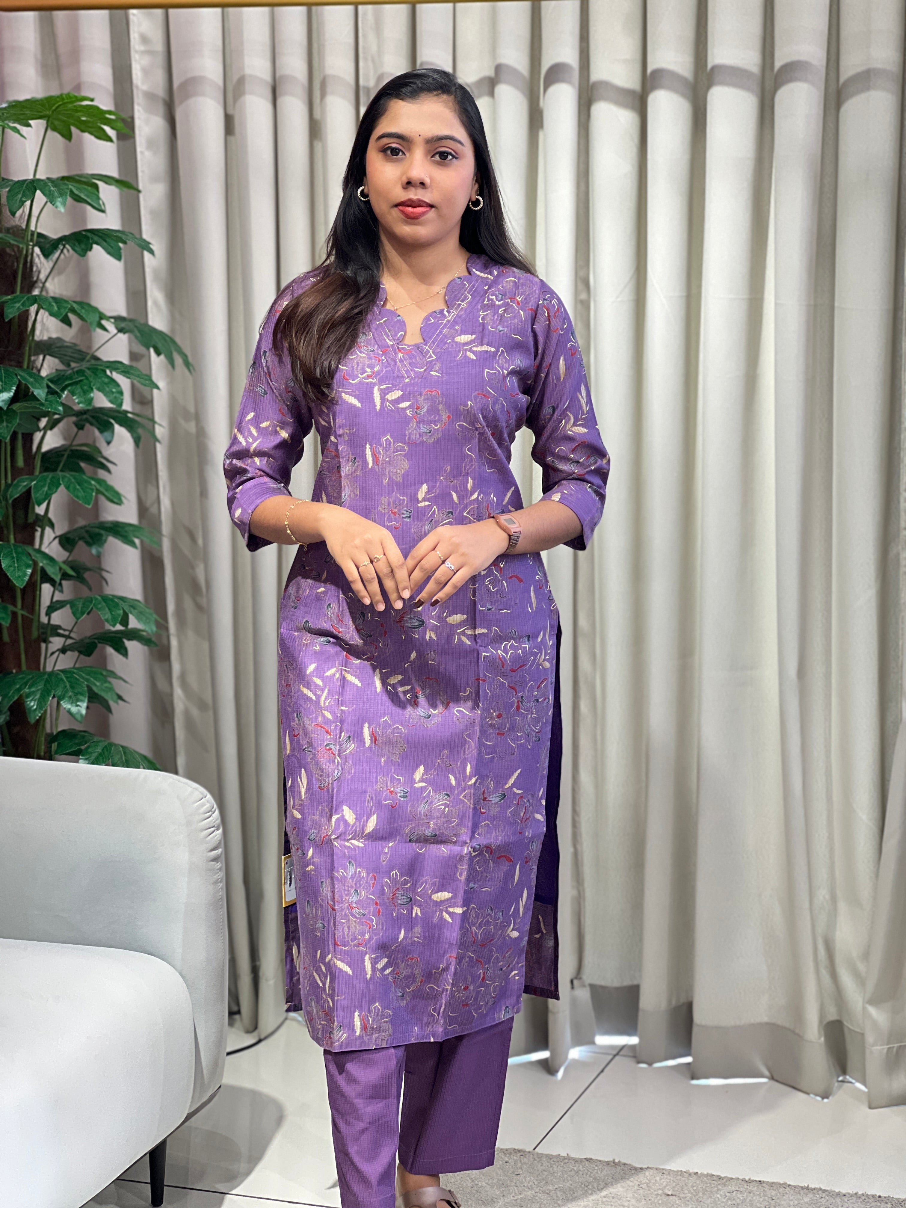 Floral Printed Rayon Kurta Set | MSN156