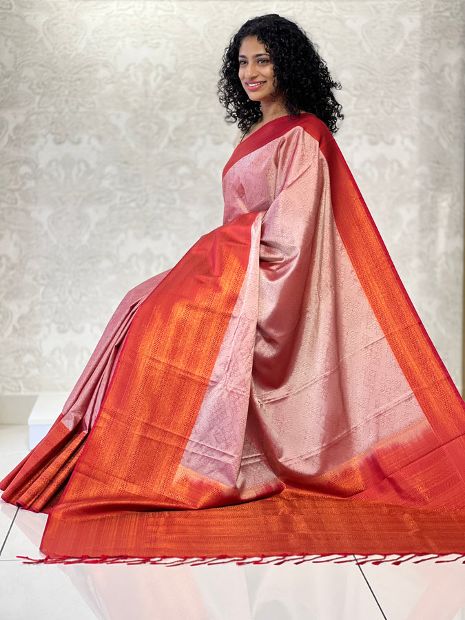 Traditional Border Semi Silk Saree | TR140