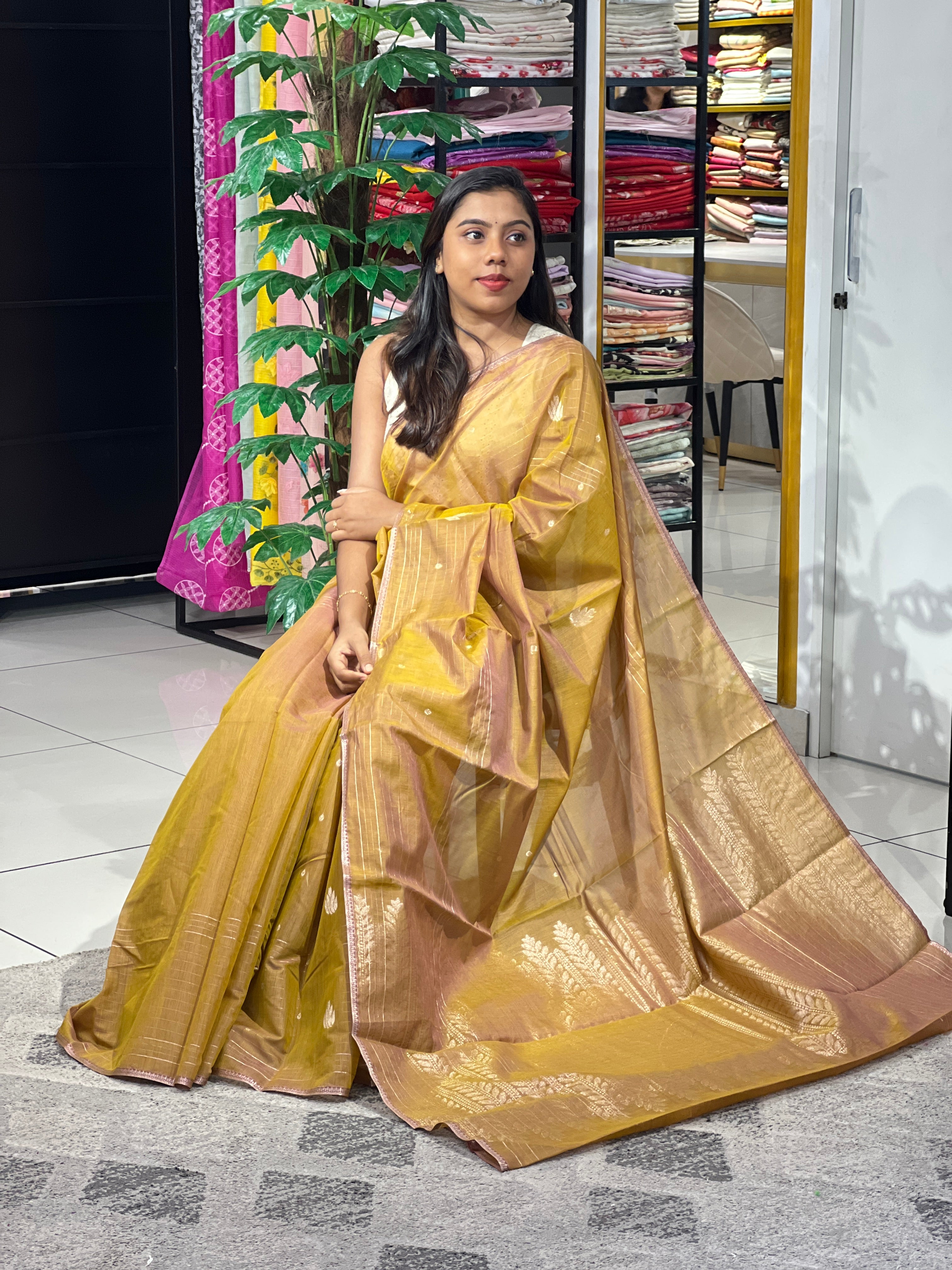 Zari Weaved Silk Cotton Saree | JAT139