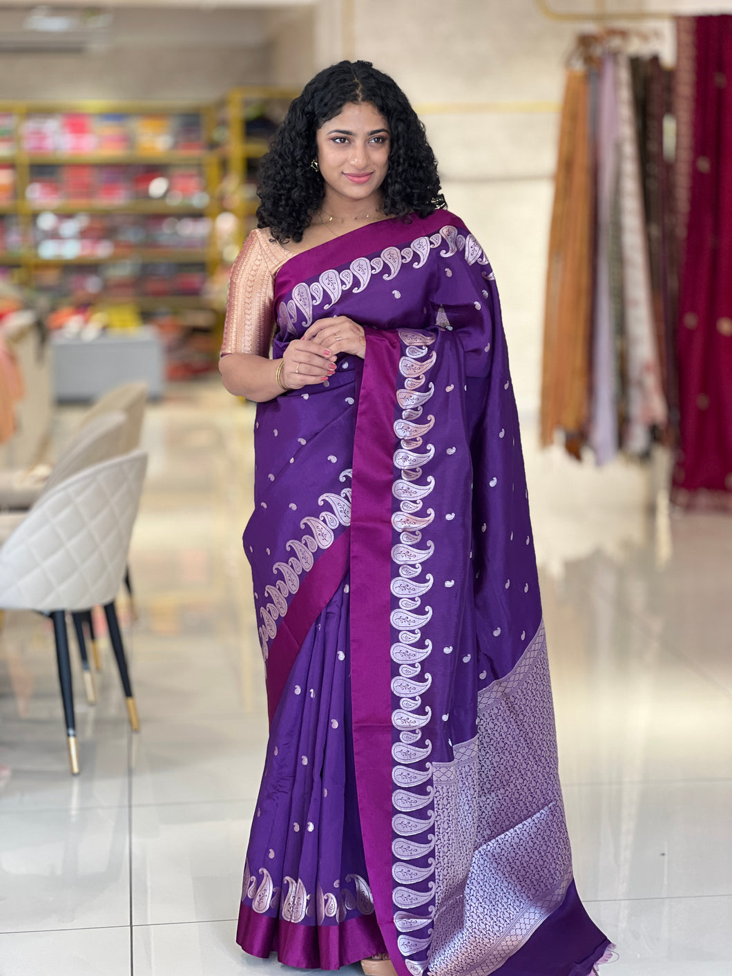 Banarasi Patterned Chanderi Finish Saree | NN172