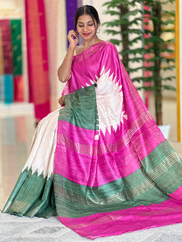 Printed Semi Geecha Saree | SK367