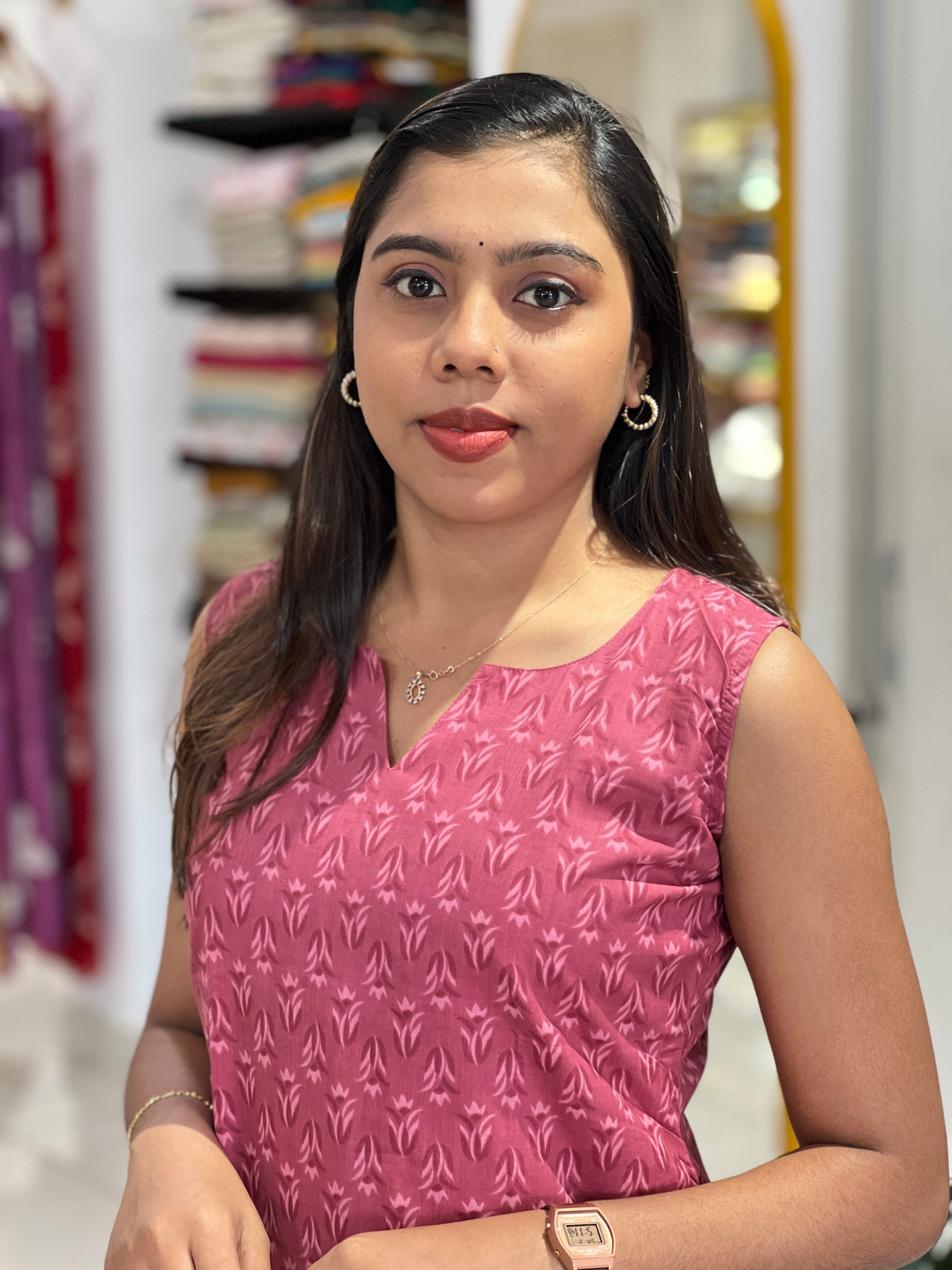 Floral Printed Cotton Kurta | MSN155