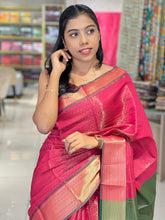 Zari Weaving Floral Patterned Semi Silk Saree | KAC188