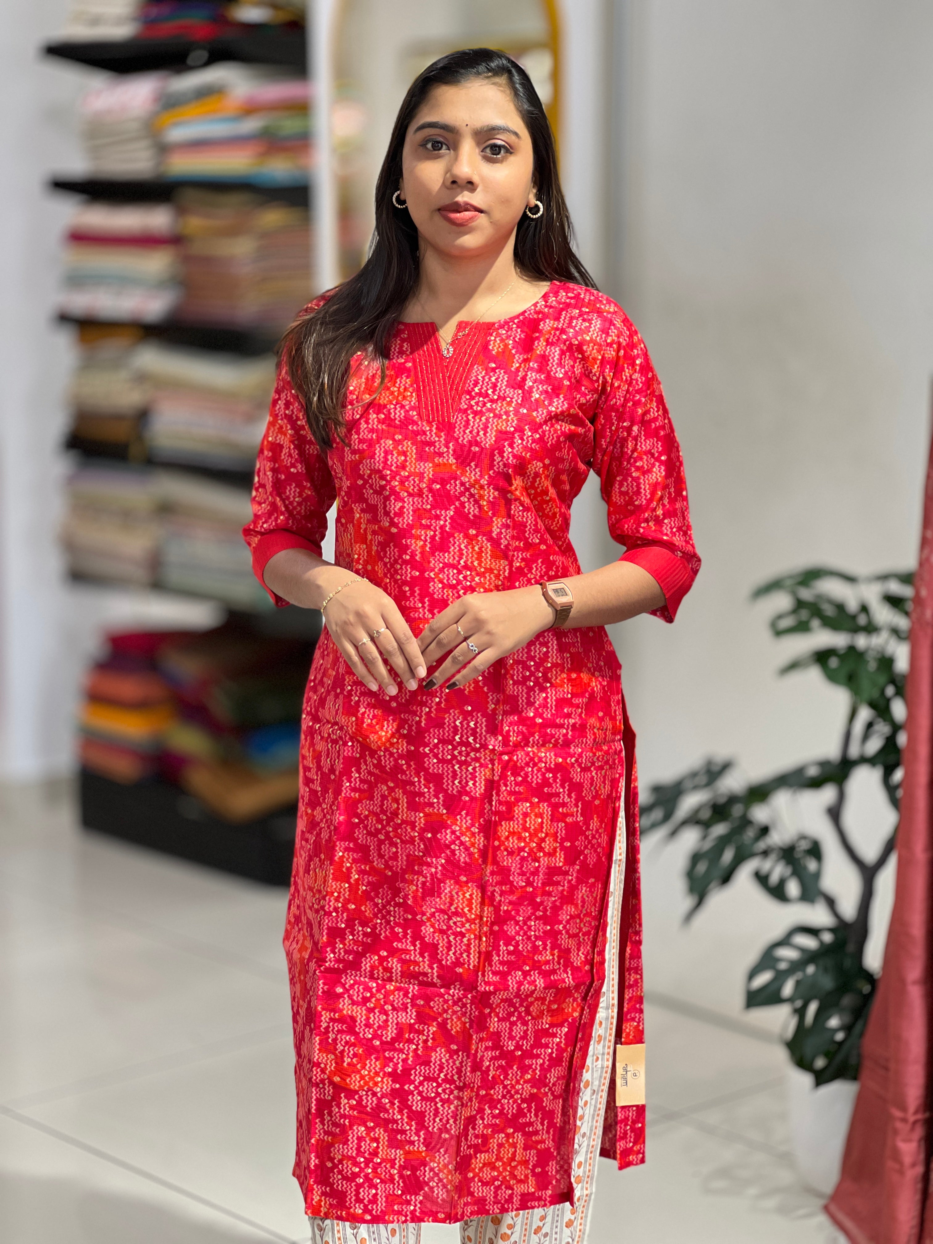 Floral Printed Rayon Kurta | MSN146