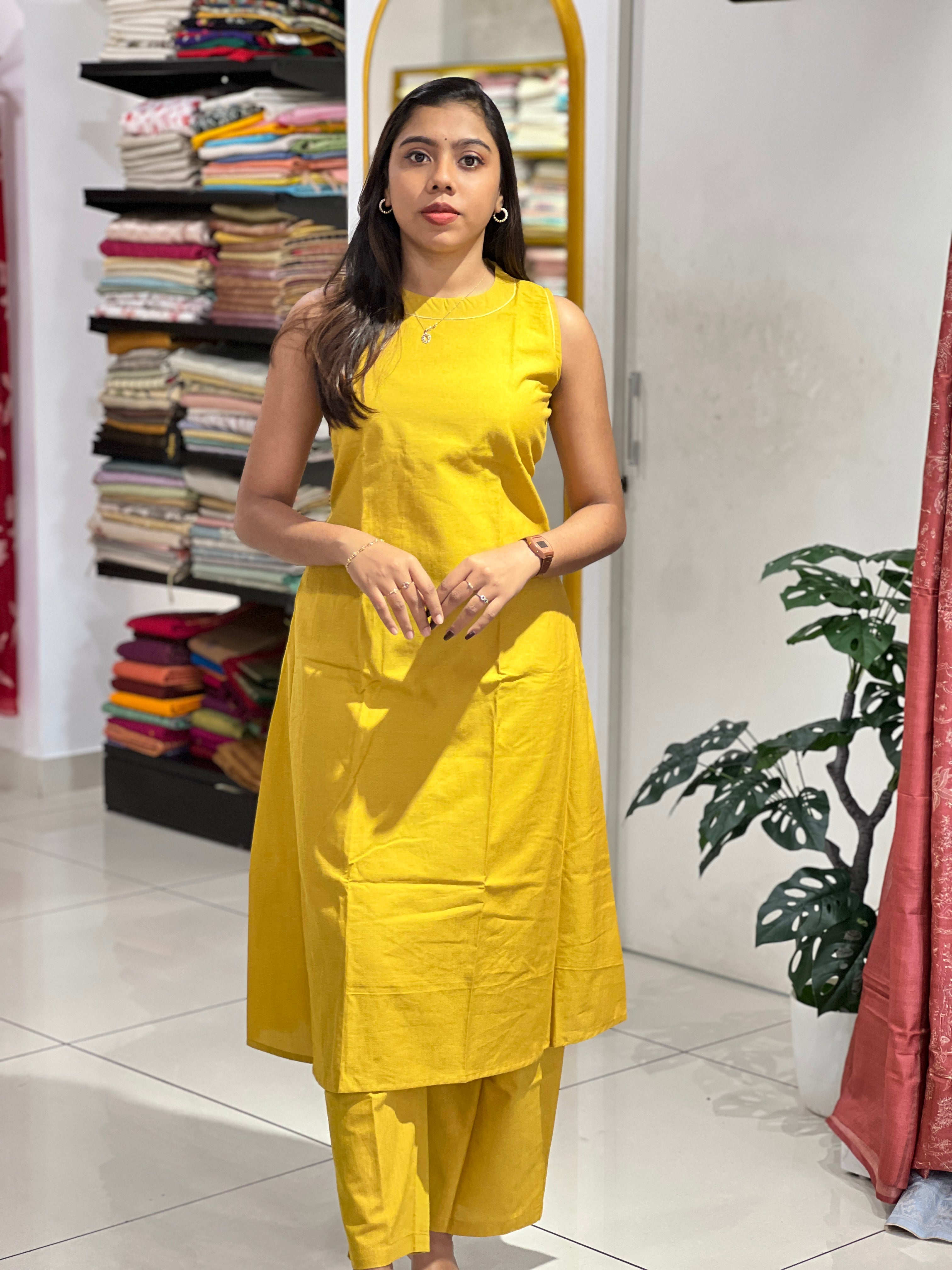 A-Line Cotton Kurta Set | MSN152