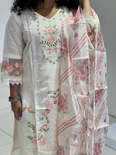 Floral Embroidered Chanderi Cotton Kurta Set | FW217