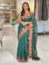 Temple Border Detailed Cotton Silk Saree | RP769
