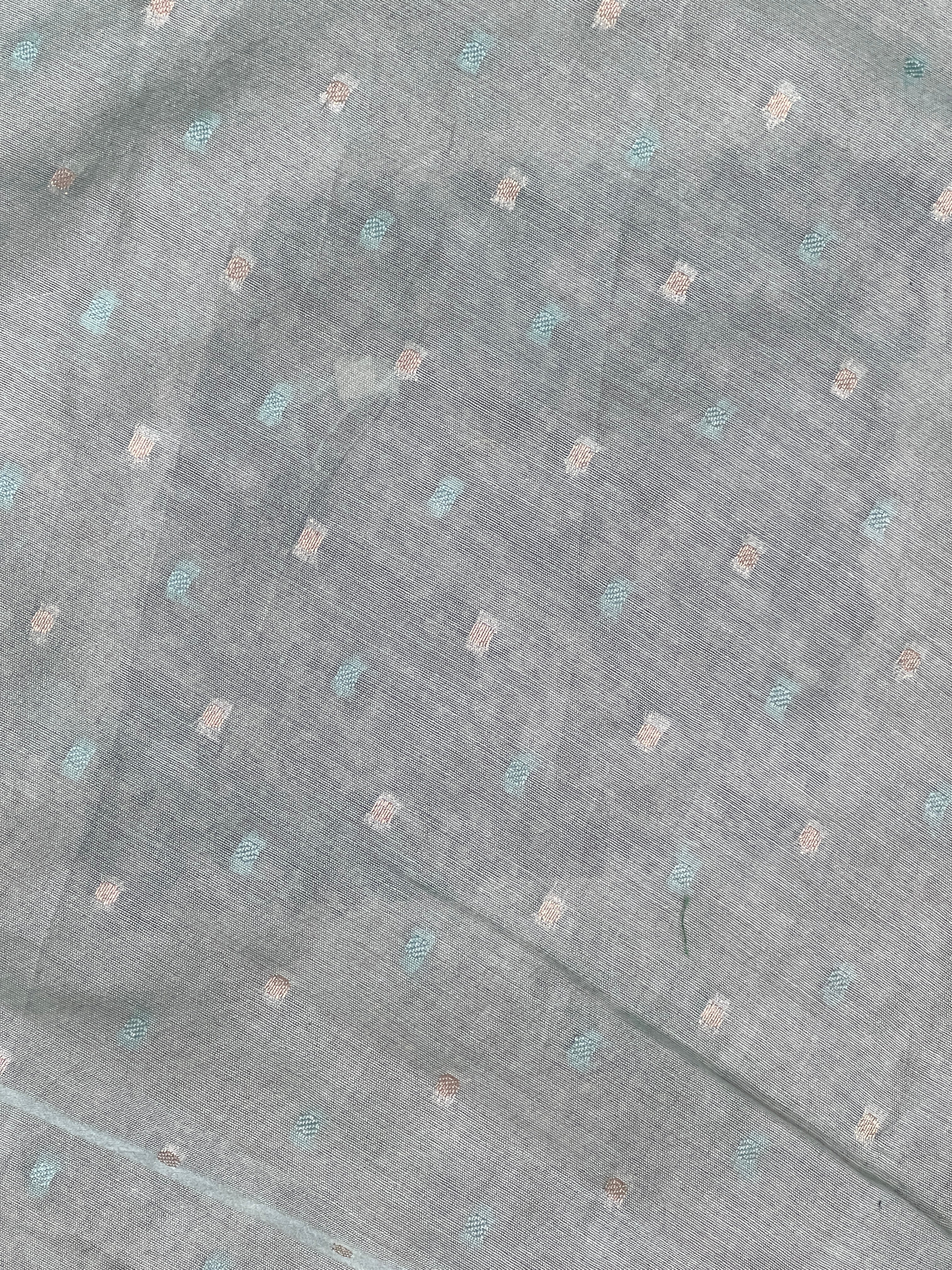 Leaf Applique Work Detailed Organza Saree | MM387