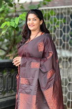 Copper Zari Weaving  Semi Silk Saree | AHR406