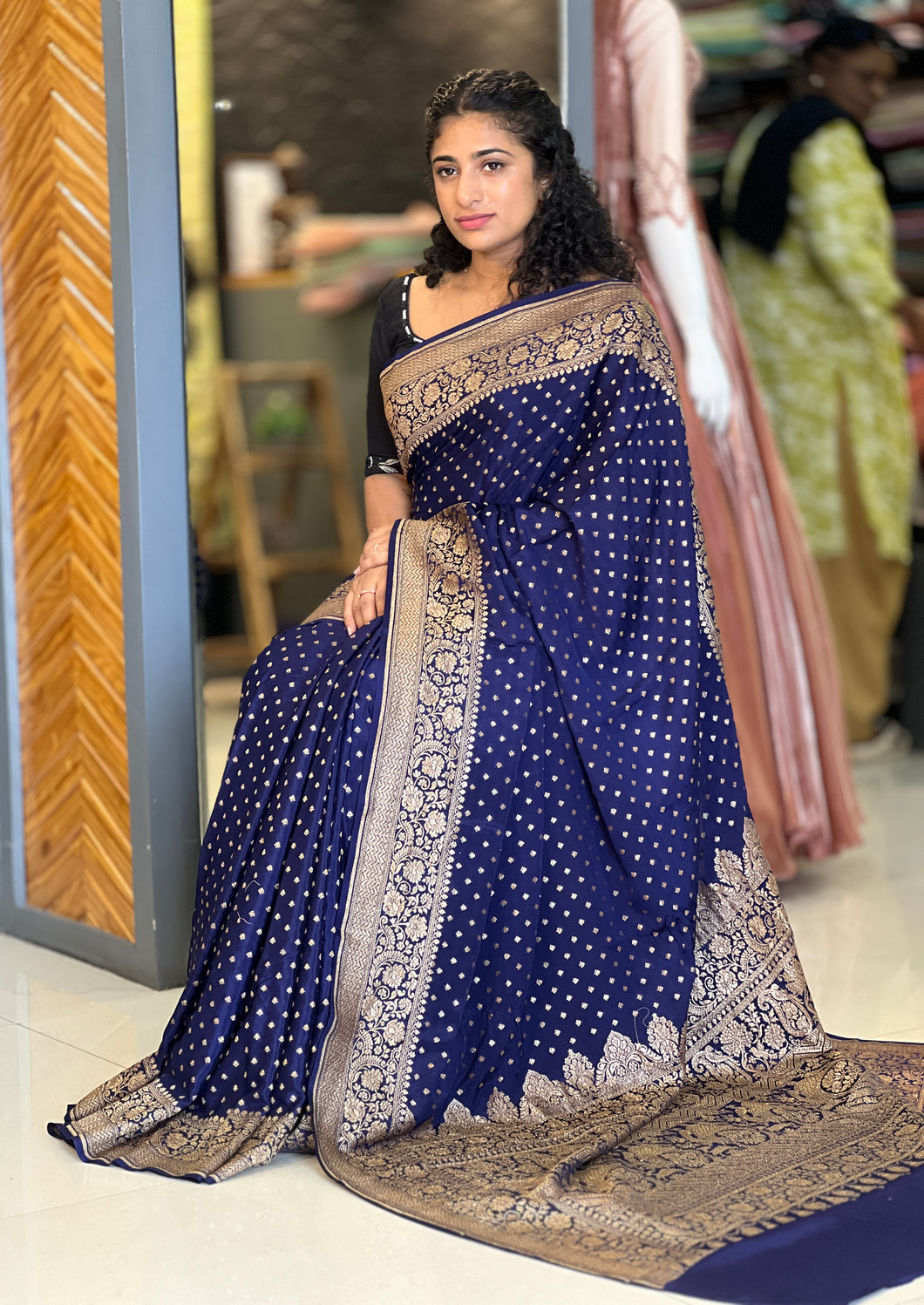 Banarasi Weaved Georgette Saree | BHH137