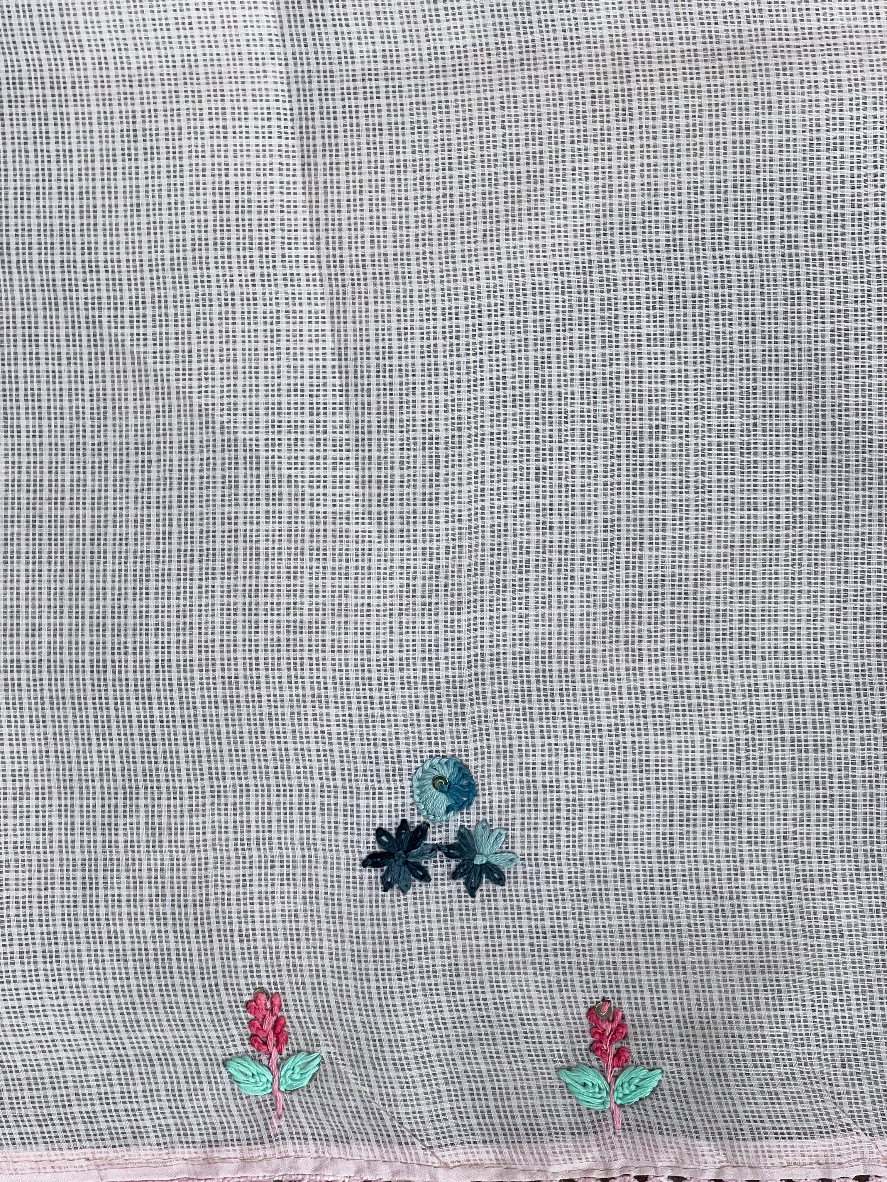 Multicolour Floral Embroidery Detailed Silky Kota Saree | BLD1899