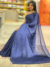 Stone Sticking Work Satin Georgette Saree | SBP334