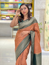 Stripes Detailed Semi Silk Saree | ONA130