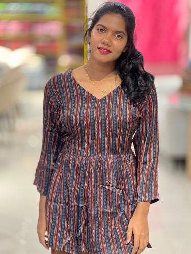 Printed Semi Modal Short Kurta | DNT677