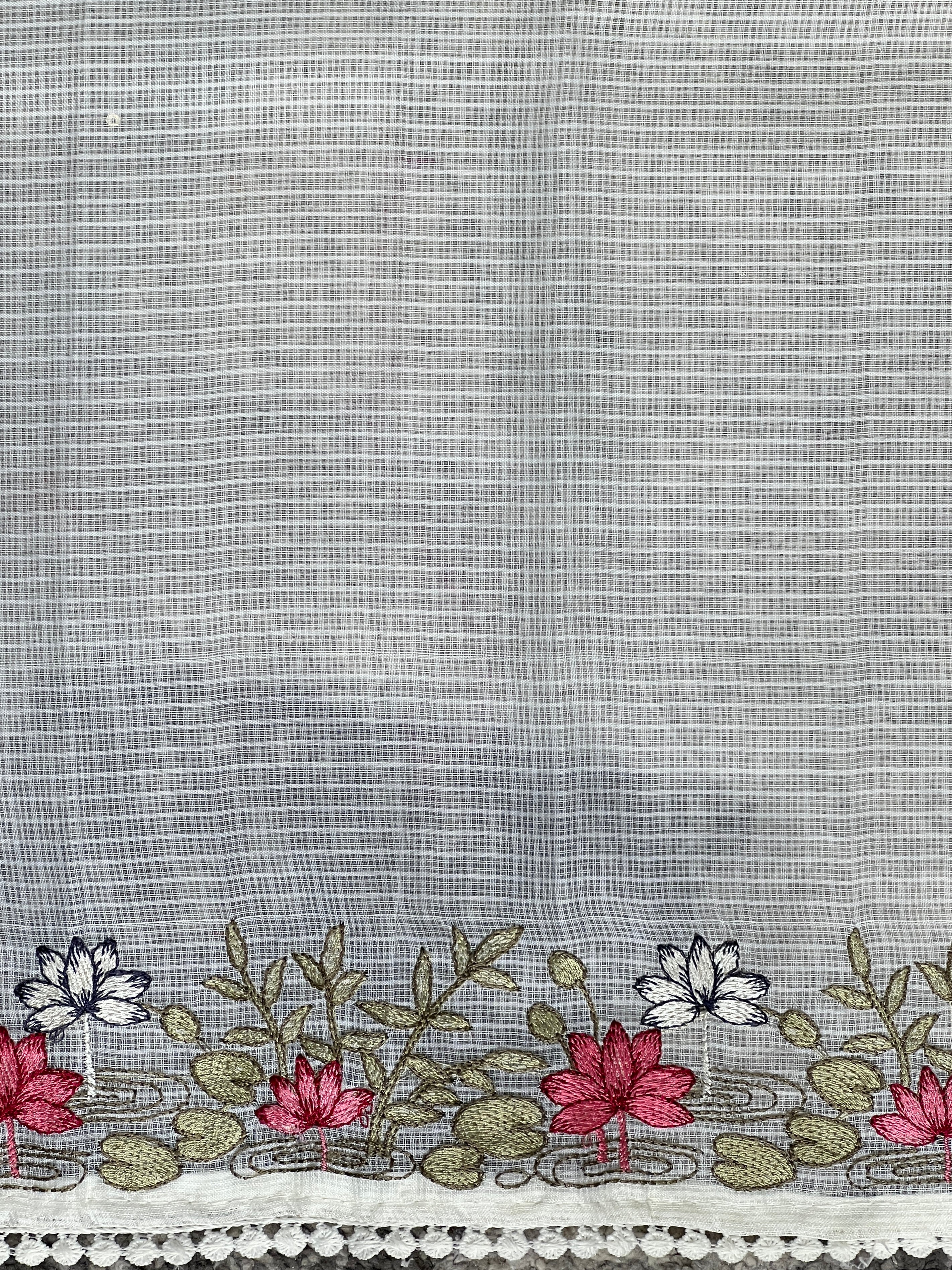 Floral And Bird Embroidery Kota Saree | BLD1901