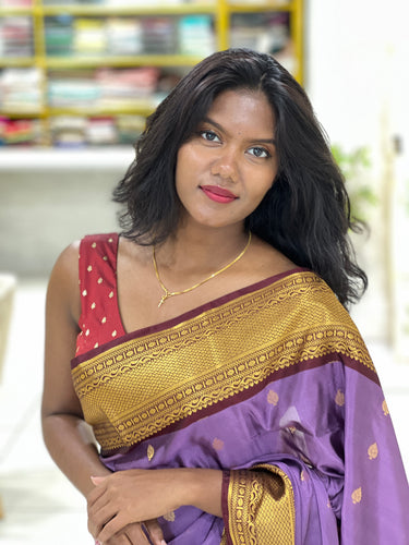 Butta Weaved Semi Silk Saree | ONA127