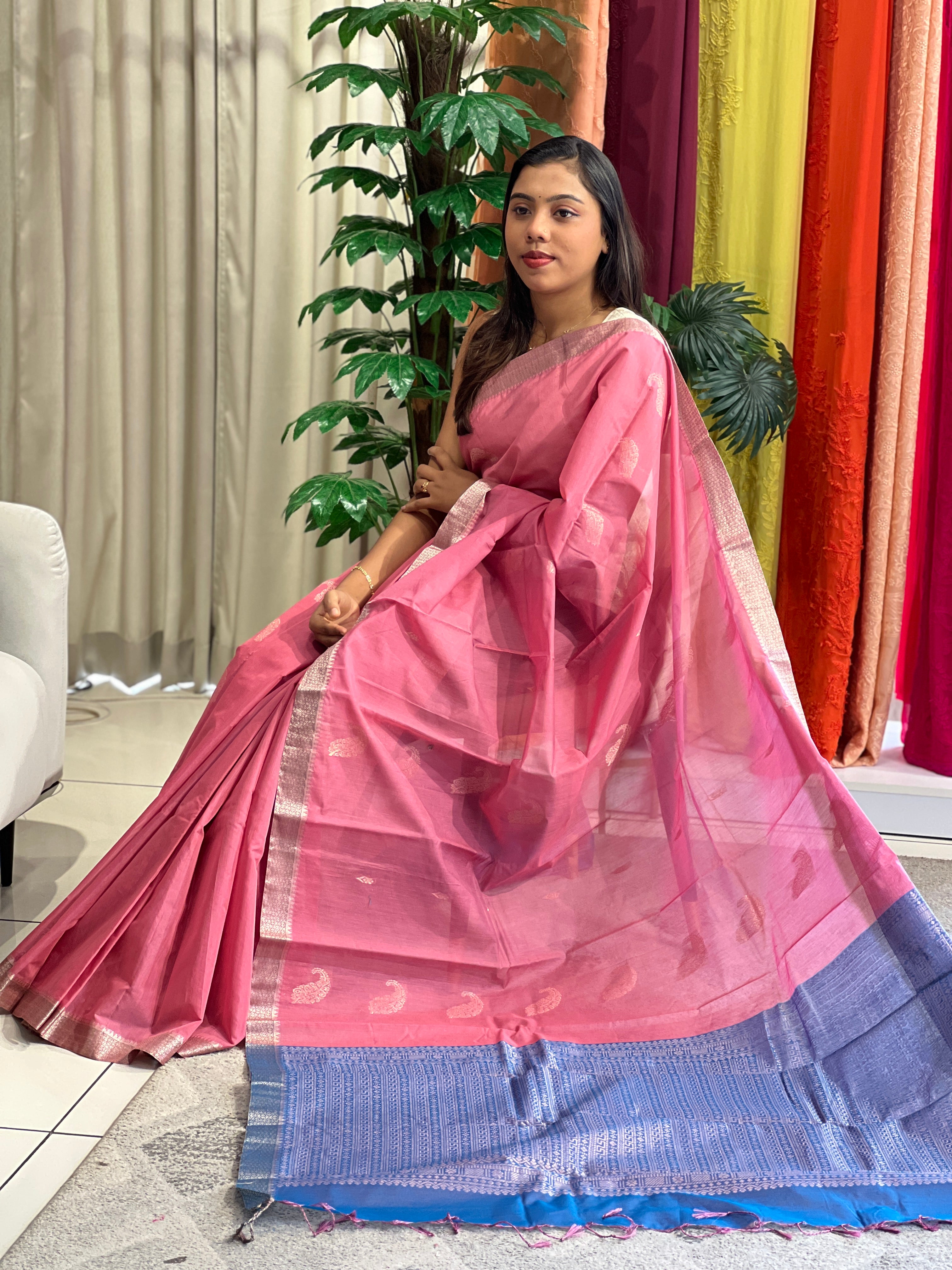 Buta Woven Cotton Silk Saree |  JAT113
