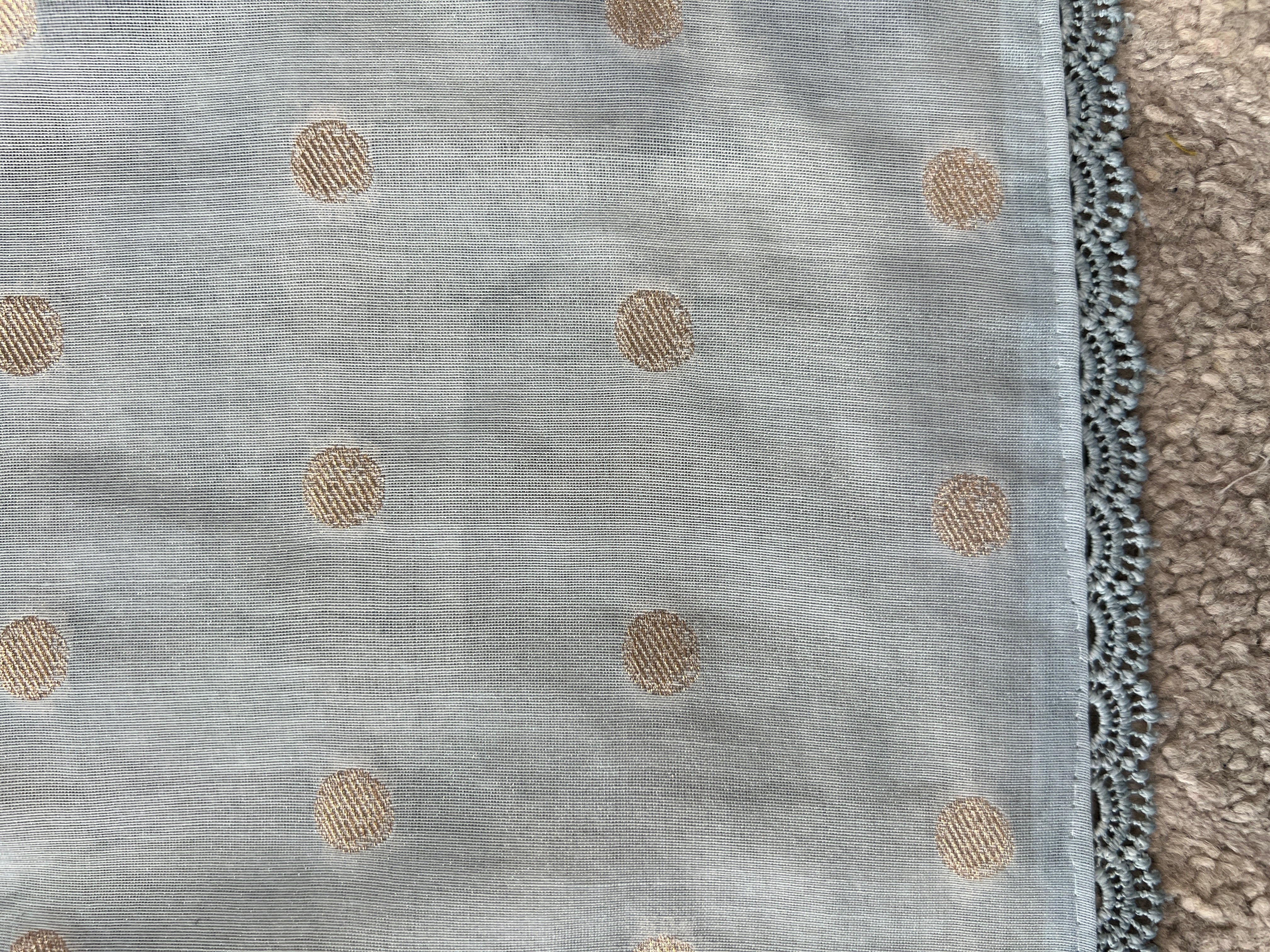 Floral Embroidery Manipuri Check Organza Saree | GMS279