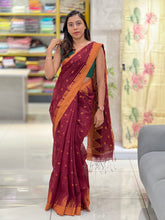 Temple Border Detailed Cotton Silk Saree | RP772