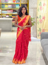 Temple Border Detailed Cotton Silk Saree | RP770