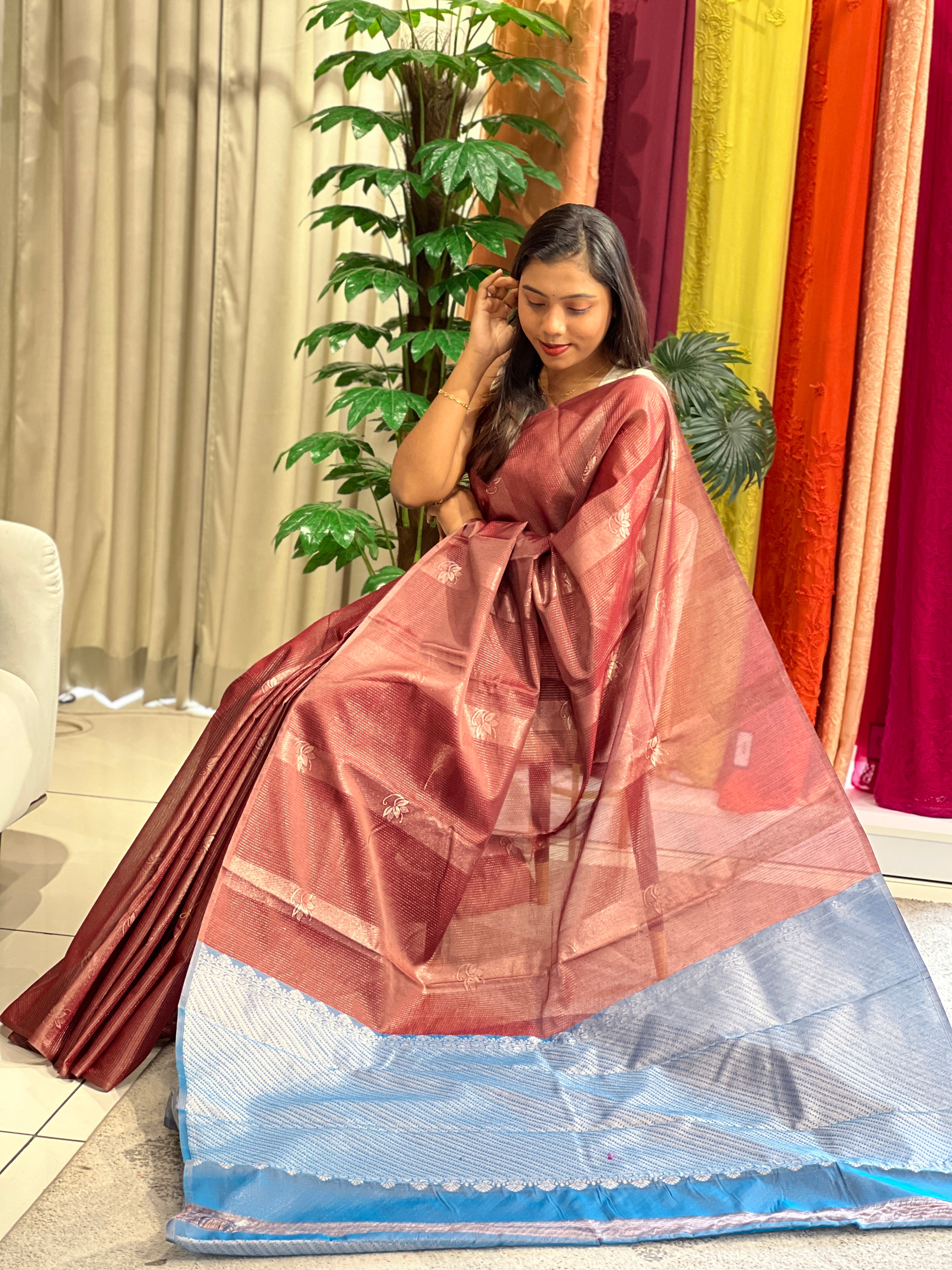 Zari Weaved  Silk Cotton Saree | JAT143