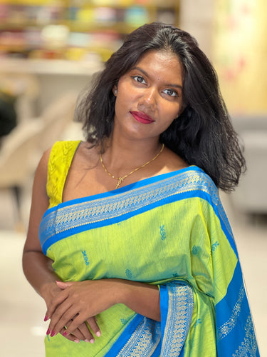 Traditional Thread Weaved Cotton Saree | ONA122