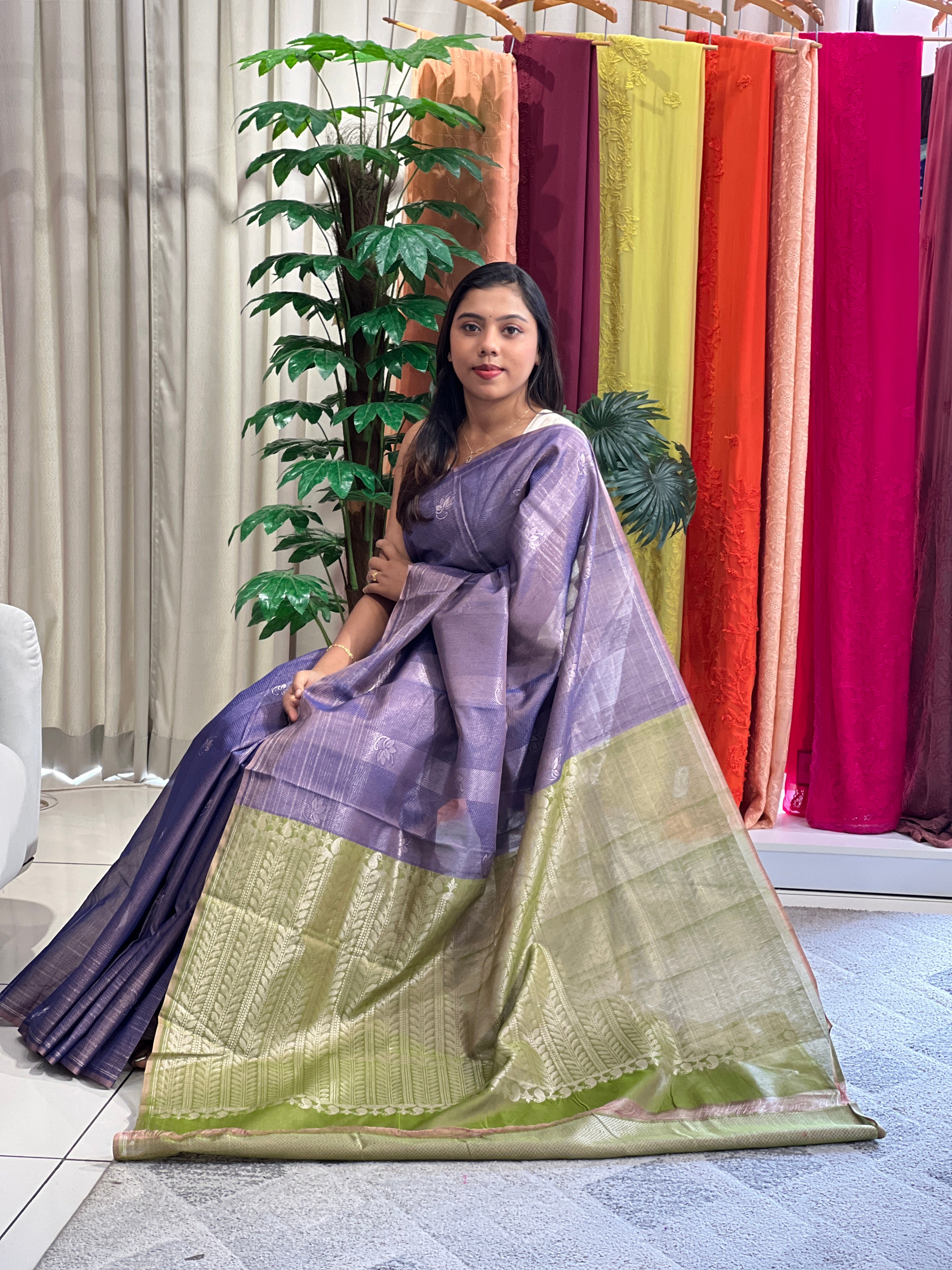 Zari Weaved  Silk Cotton Saree | JAT142