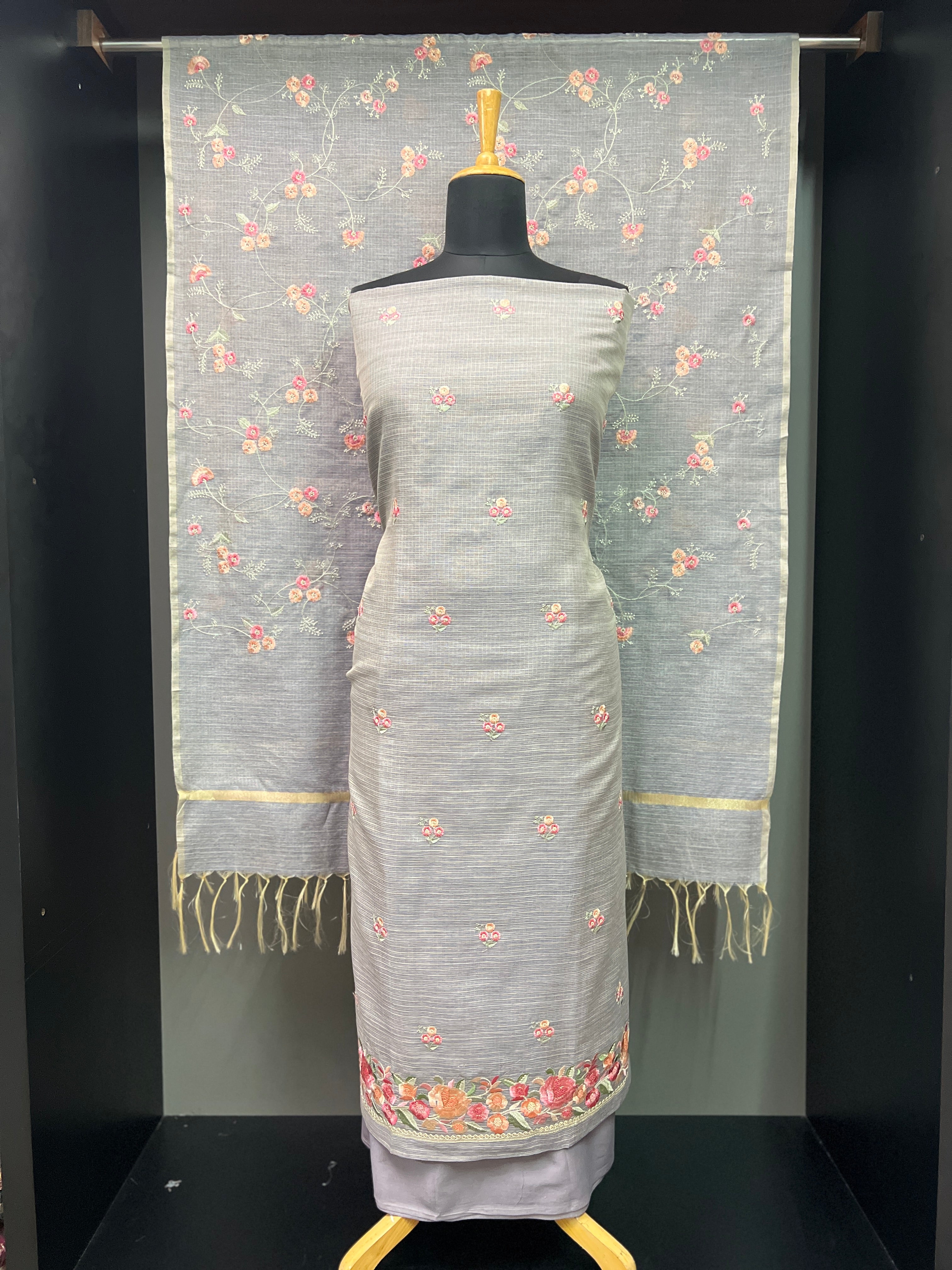 Machine Embroidered Kota Salwar Set |  VAN150