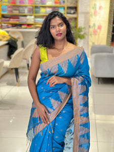 Temple Border Detailed Cotton Silk Saree | RP773