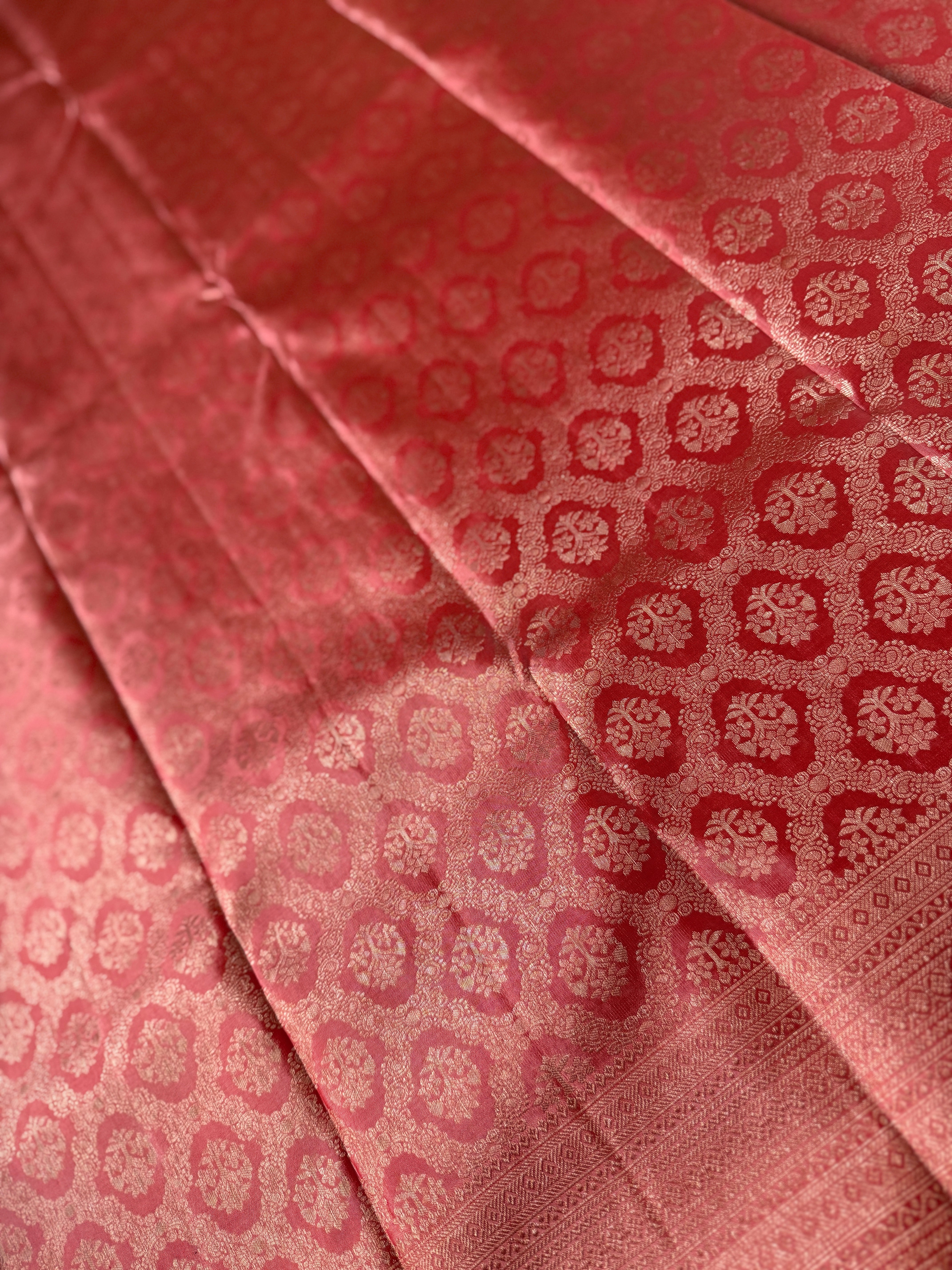 Traditional Floral Pattern  Kanchipuram Saree | OM154