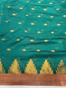 Temple Border Detailed Cotton Silk Saree | RP771