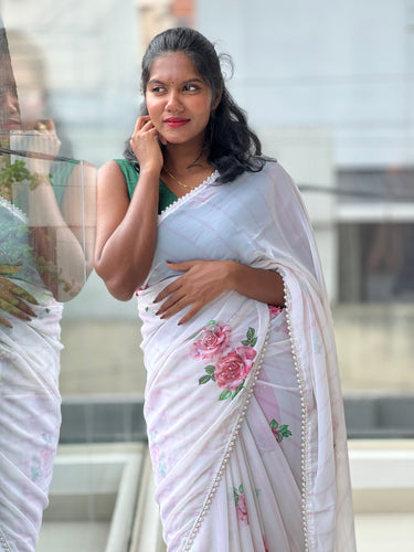 Digital Printed Georgette Saree | HT197