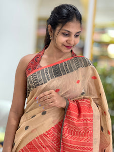 Thread Weaving Jamdani Cotton Saree | RP621