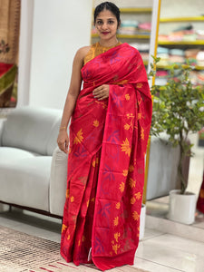 Jamdhani Weaved Semi Silk Saree | RP636