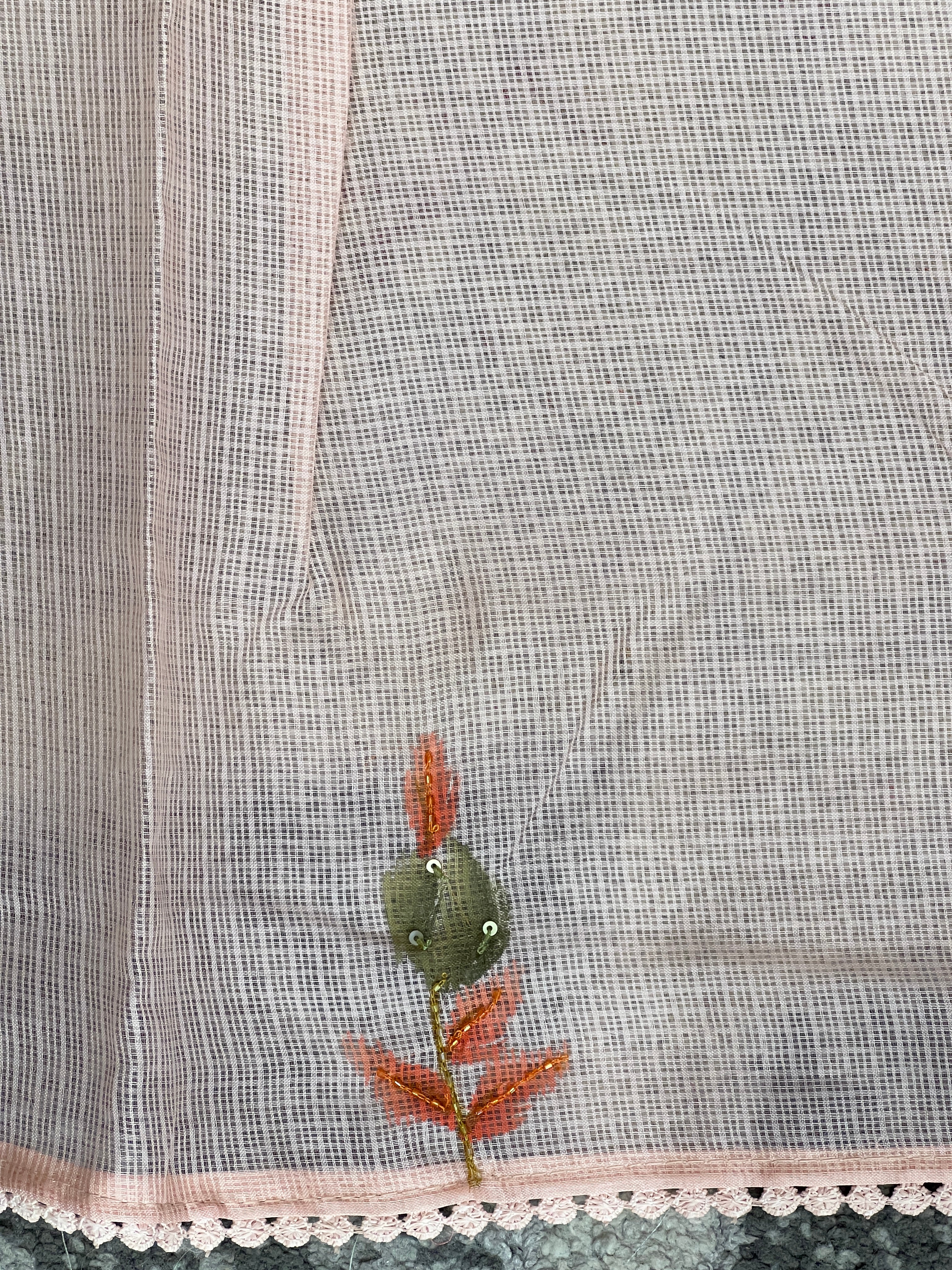 Floral Patterned Supernet Kota Saree | BLD1941