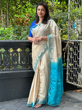 Twine Cutwork Embroidery Tussar Saree | TC250