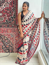 Polka Dots Digital Printed Crepe Silk Saree | SSN195