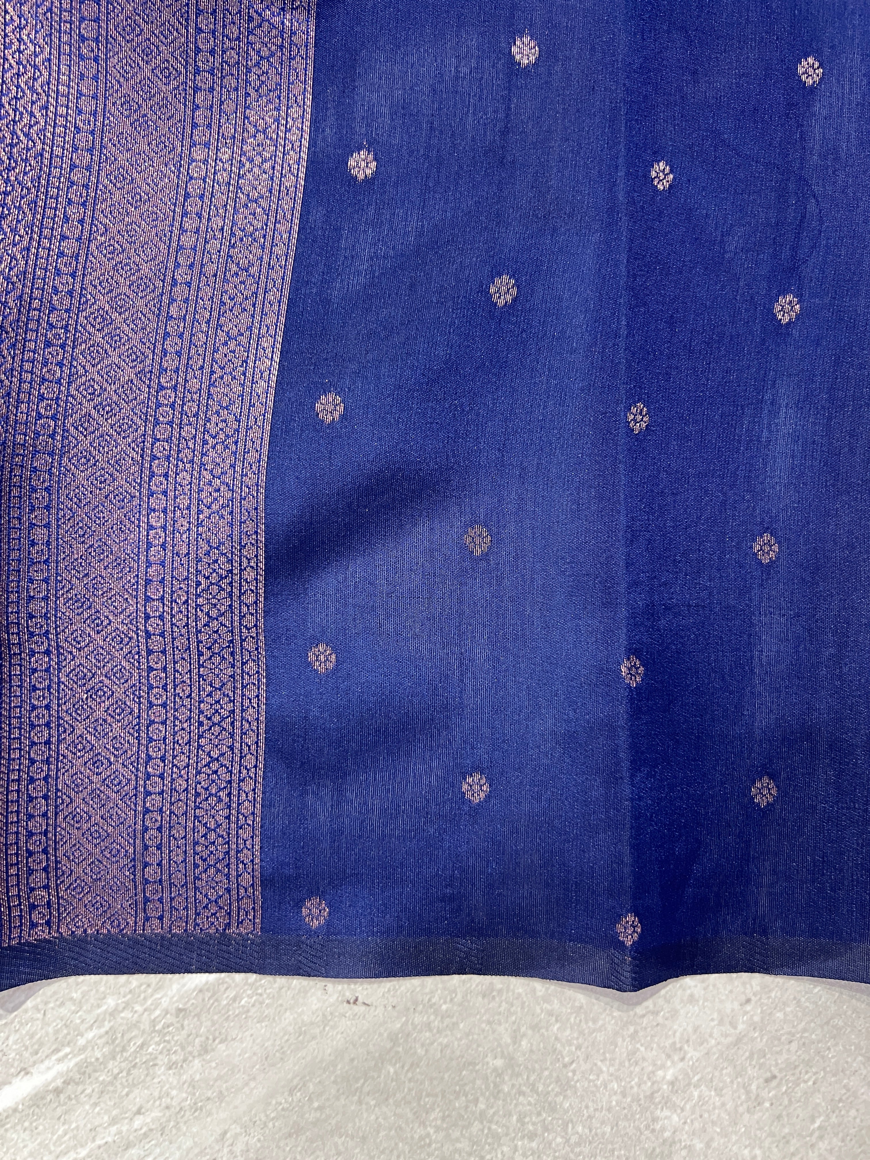 Zari Woven Floral Patterned Semi Silk Saree | KAC120