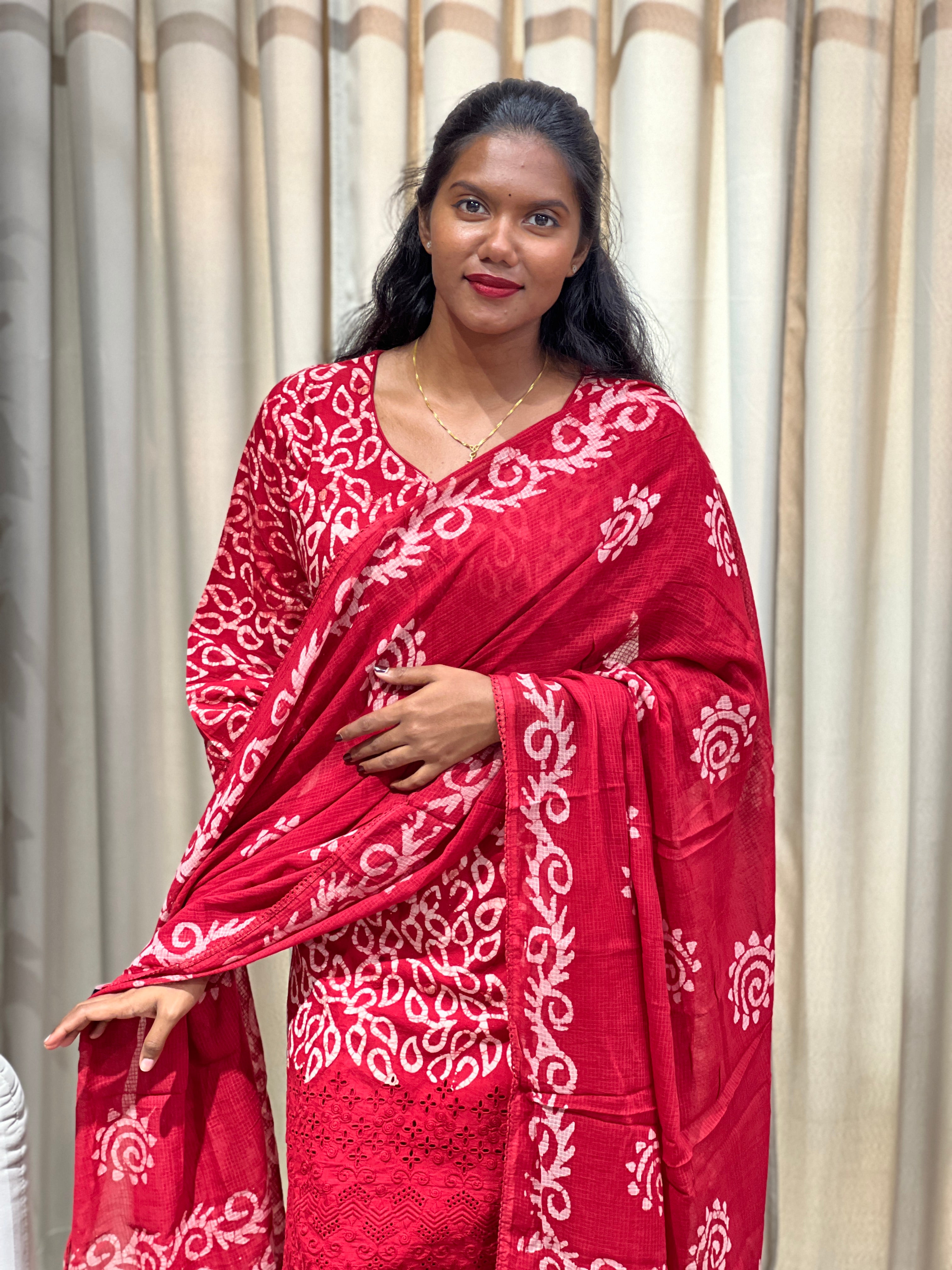 Batik Printed Cotton Kurta Set | SLM154